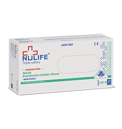 Latex free Examination Gloves - Nitrile, Powderfree